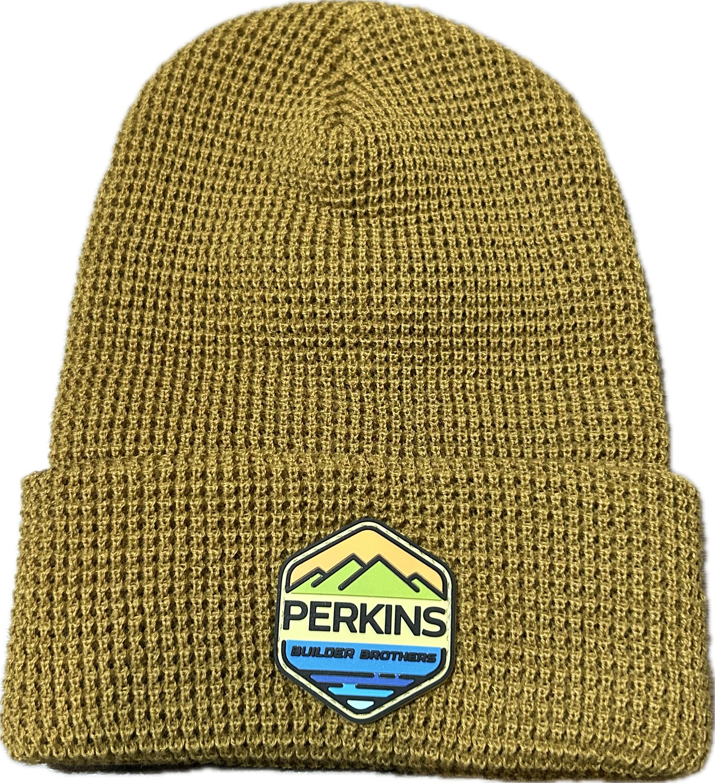 Full Color Rubber Patch - Richardson 146 Waffle Knit Beanie - Perkins Builder Brothers