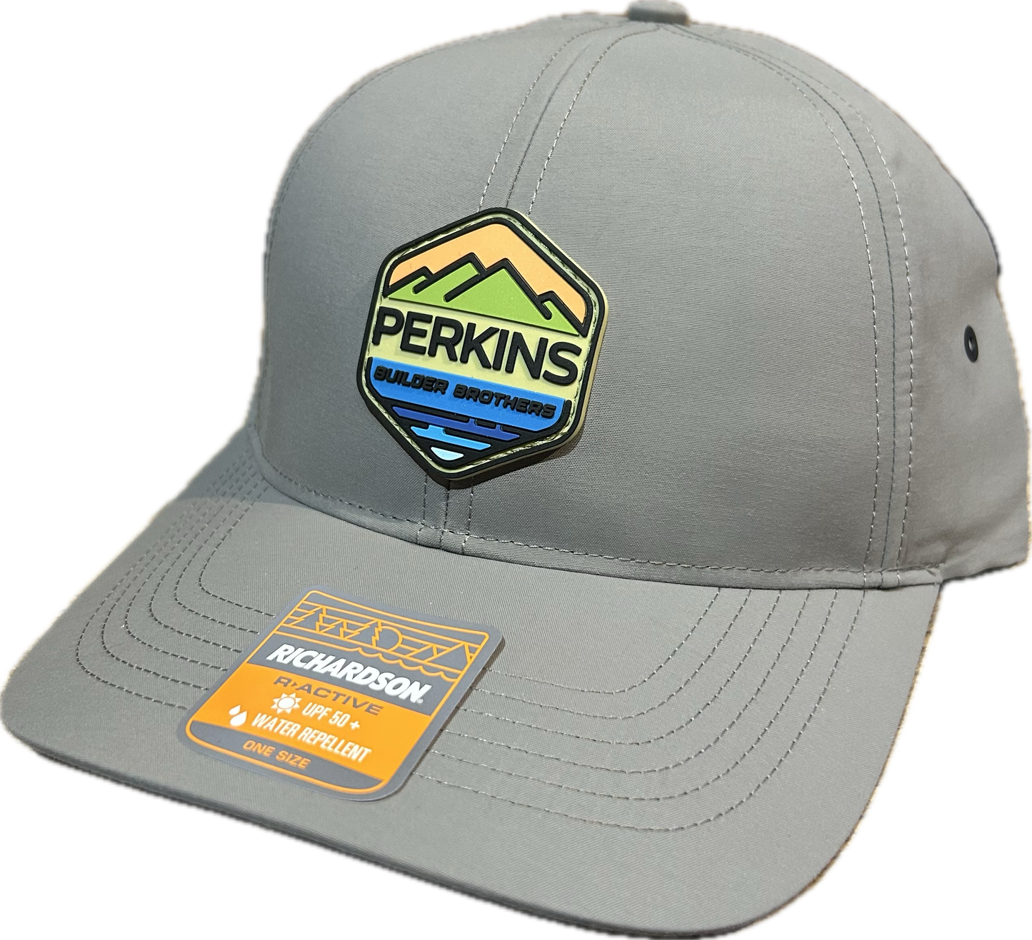 Full Color Rubber Patch - Richardson 942 Performance Cap - Charcoal - Perkins Builder Brothers