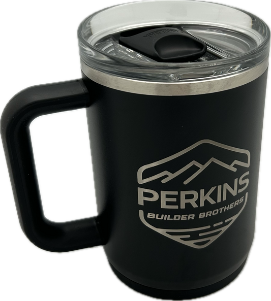 Taza Camelbak Thrive de 16 oz - Logotipo de Perkins Builder Brothers 