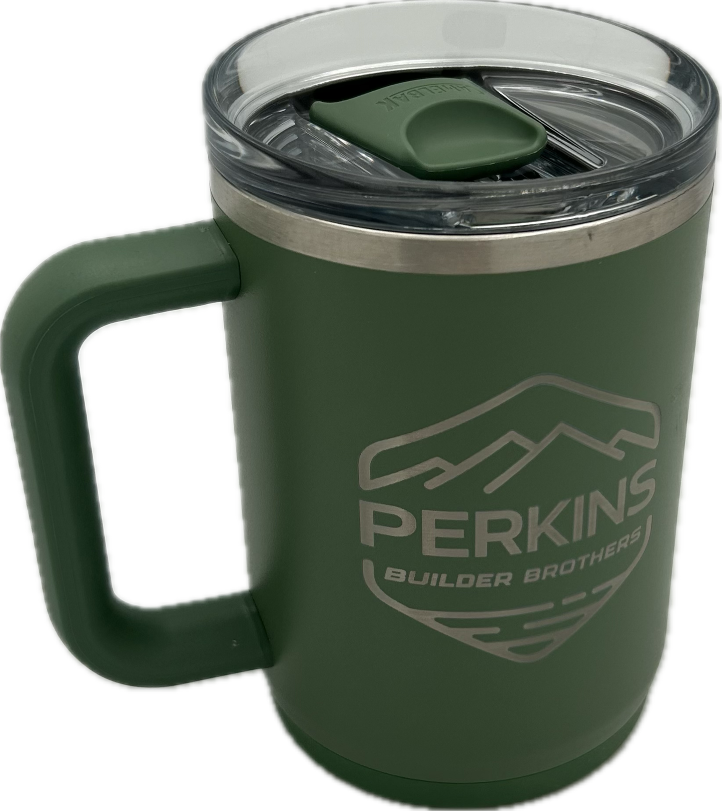 Taza Camelbak Thrive de 16 oz - Logotipo de Perkins Builder Brothers 