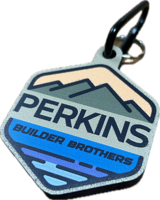 Full Color Logo Keychain - Perkins Builder Brothers