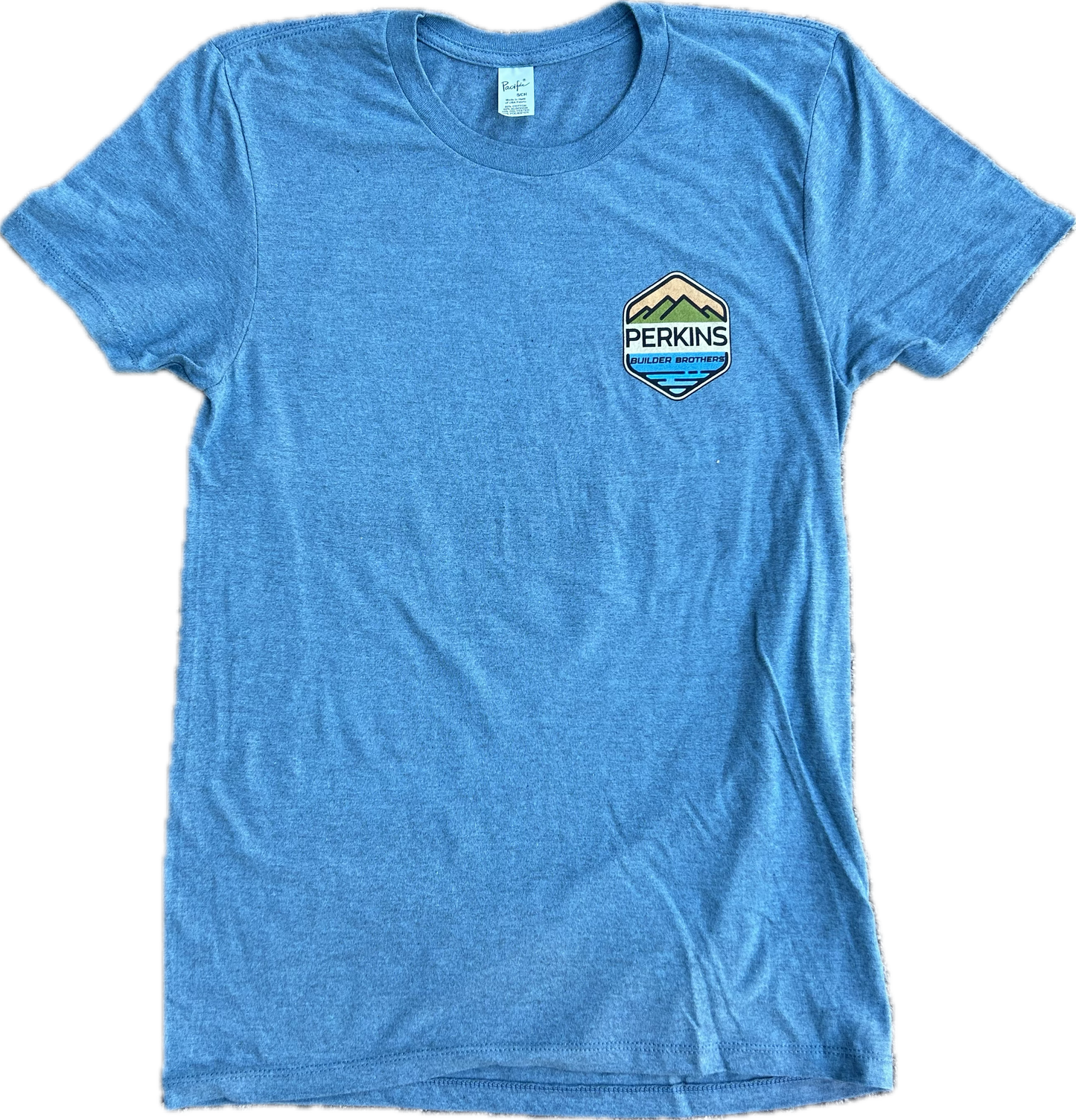 Mens T-Shirt - Front & Back Full Color Logo - Perkins Builder Brothers