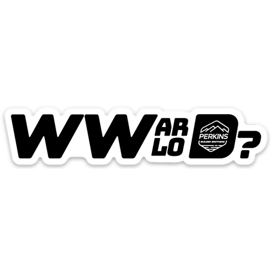 ¿WWArloD de 4"x1"? Pegatina: ¿Qué haría Arlo? - Hermanos constructores Perkins